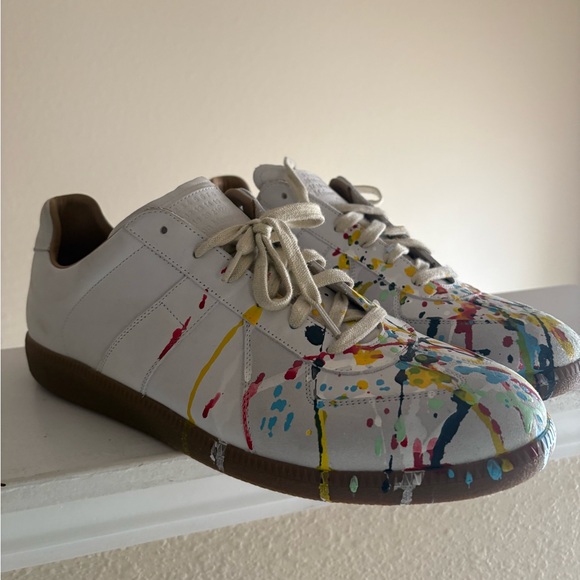 Maison Margiela Colorful Splatter Sneakers - Picture 1 of 3